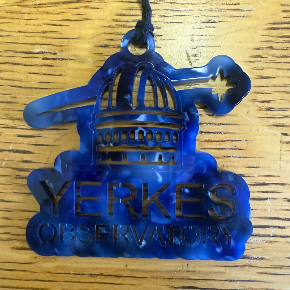 Yerkes Observatory Dome Blue Acrylic Ornament