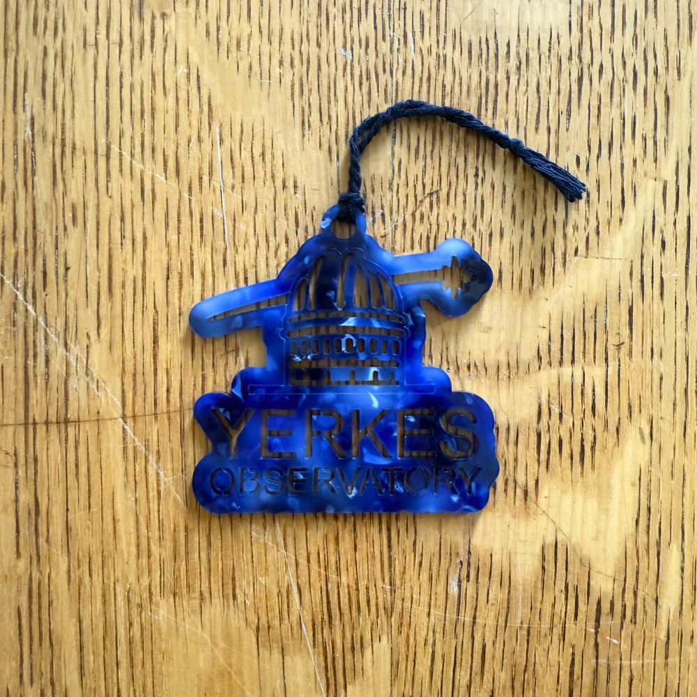 Yerkes Observatory Dome Blue Acrylic Ornament