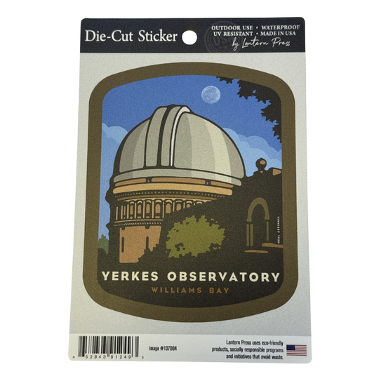 Yerkes Observatory Neal Aspinall Sticker